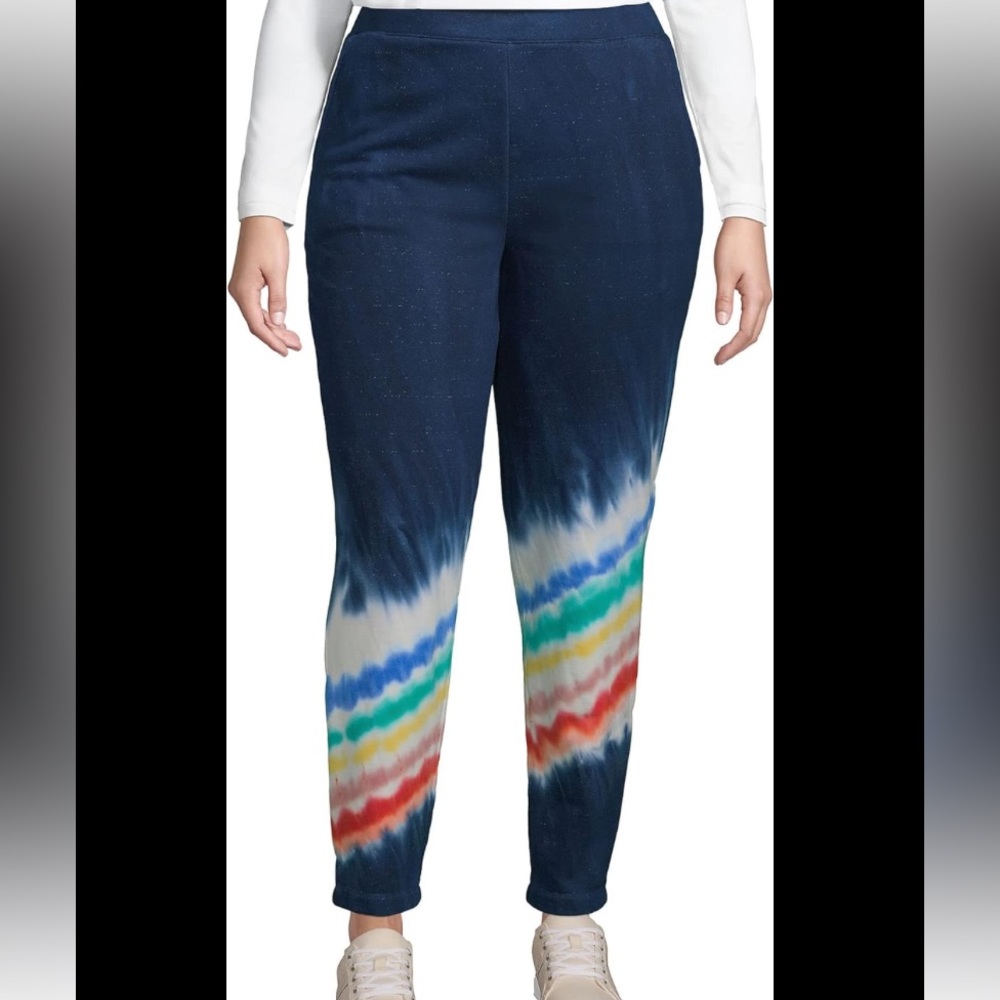 Lands End‎ tie dye terry sweats